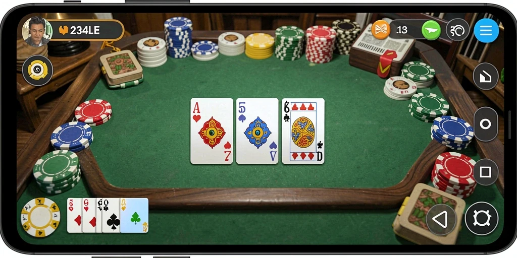 Screenshot dari gameplay Gaple yang seru dan interaktif di 234E.