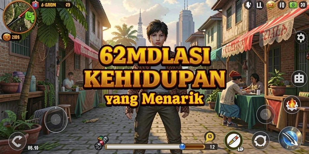 Tampilan gameplay menarik dari 62IDN dengan simulasi kehidupan.