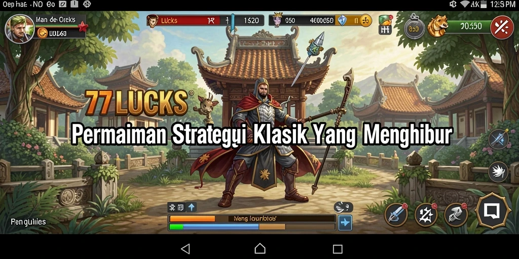 Tampilan gameplay SLG yang menarik dan strategis di 77LUCKS.