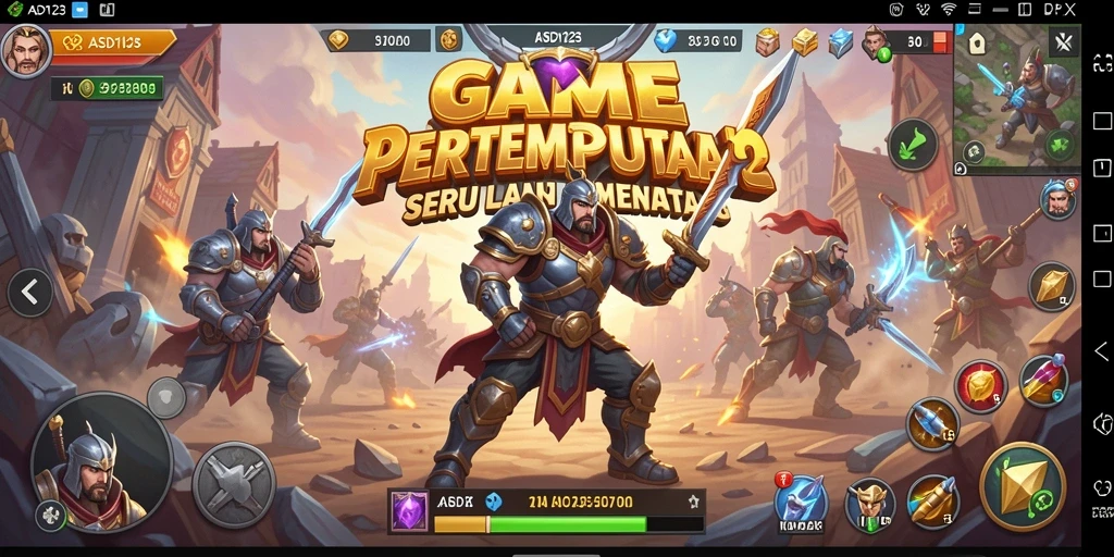 Tampilan gameplay seru dari pertempuran Battle Royale di ASD123.