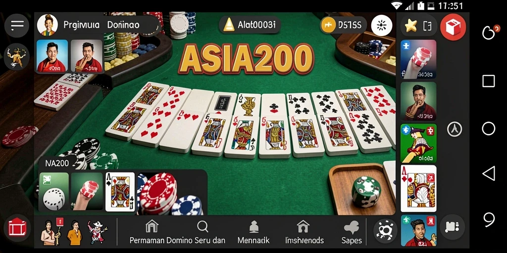 Tampilan gameplay ASIA200 yang seru dan interaktif.