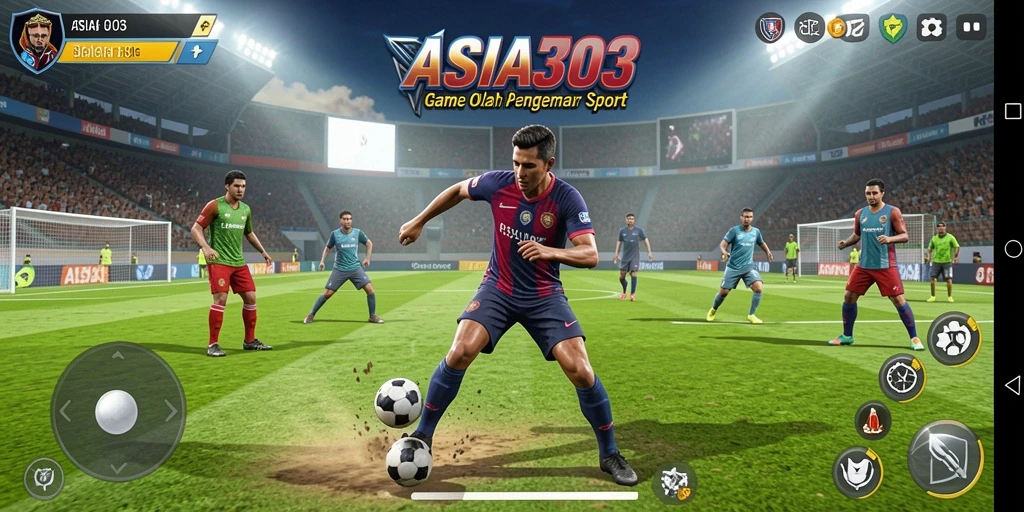 Tampilan gameplay yang seru di ASIA303, penuh aksi olahraga.