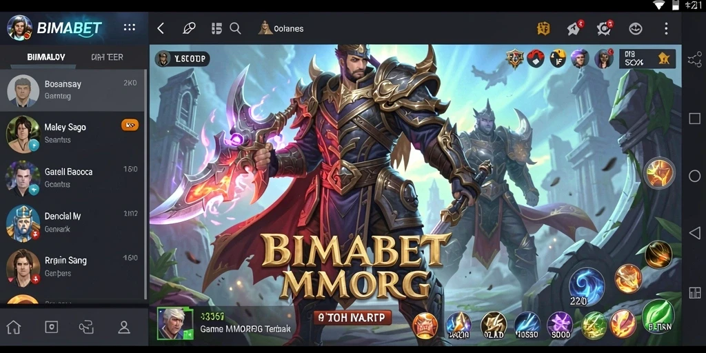 Screenshot gameplay BIMABET yang menunjukkan aksi seru dalam MMORPG.