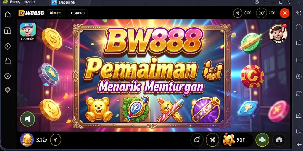 Tampilan gameplay BW888 yang menonjolkan putaran slot menarik.