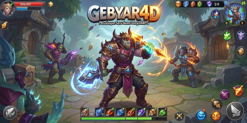 Tampilan gameplay menakjubkan di GEBYAR4D dengan aksi seru.