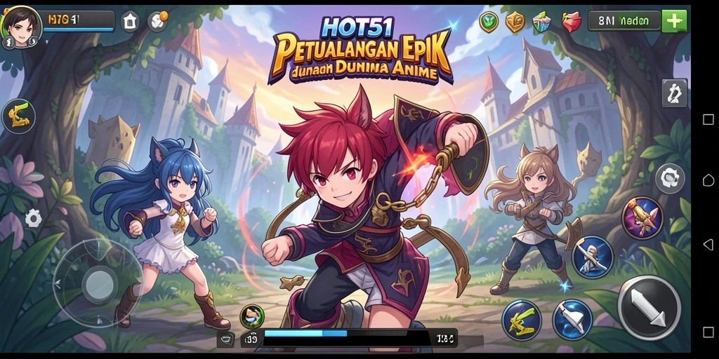 Tampilan menarik dari gameplay HOT51 yang penuh aksi.