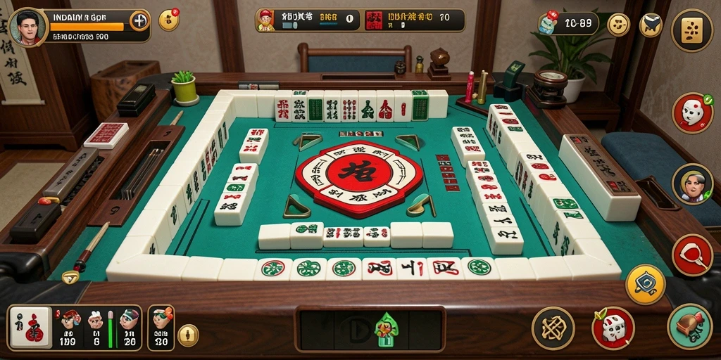 Tangkapan layar gameplay INDORP yang menampilkan aksi seru Mahjong.