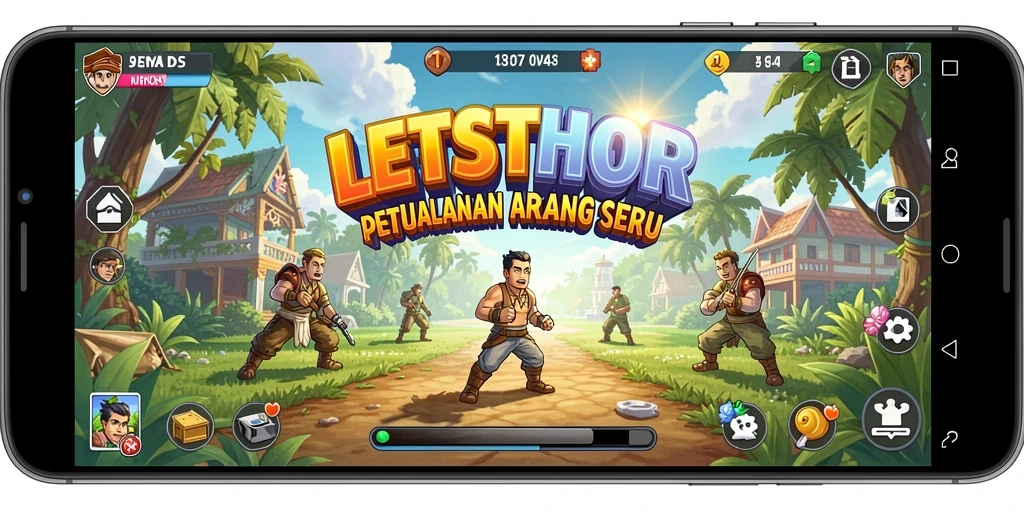 Gameplay seru LETSTHOR dengan karakter yang menarik dan tantangan seru.
