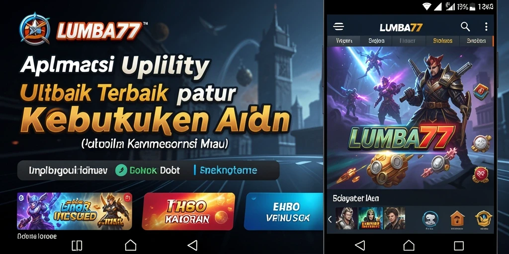 Tampilan antarmuka aplikasi LUMBA77 yang intuitif dan mudah digunakan.