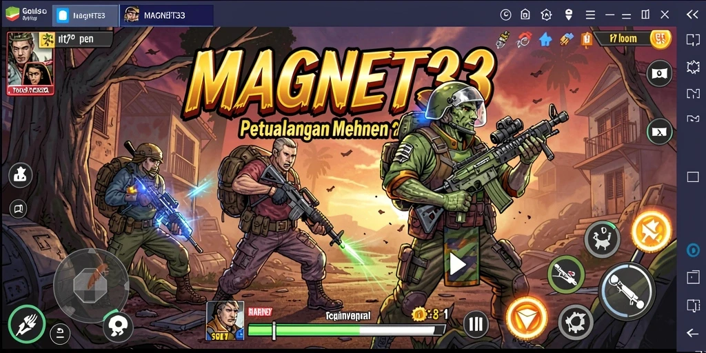 Tampilan gameplay <strong>MAGNET33</strong> yang menegangkan dan penuh tantangan.