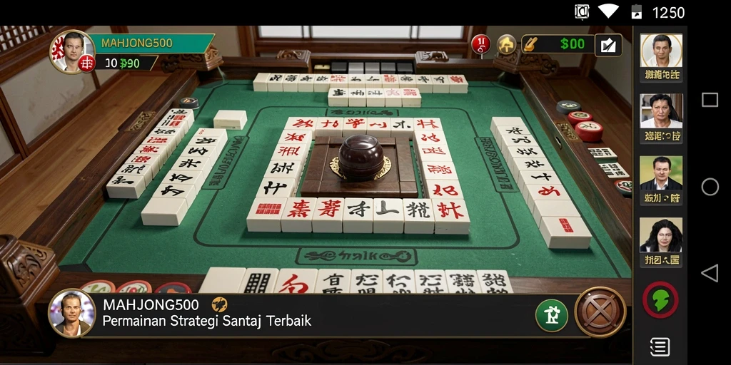 Screenshot gameplay seru dari MAHJONG500 dengan tantangan menarik.