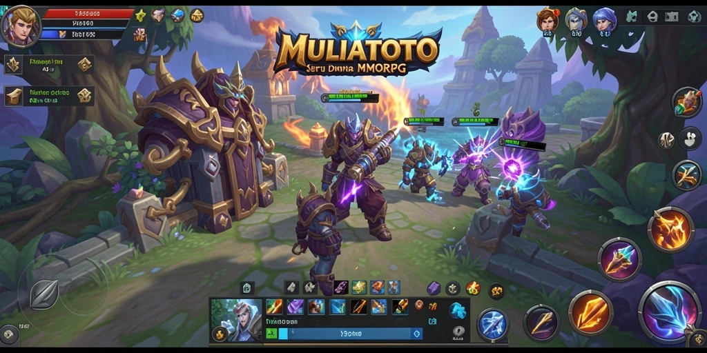 Tampilan gameplay seru dari MULIATOTO dengan pertarungan mendebarkan.