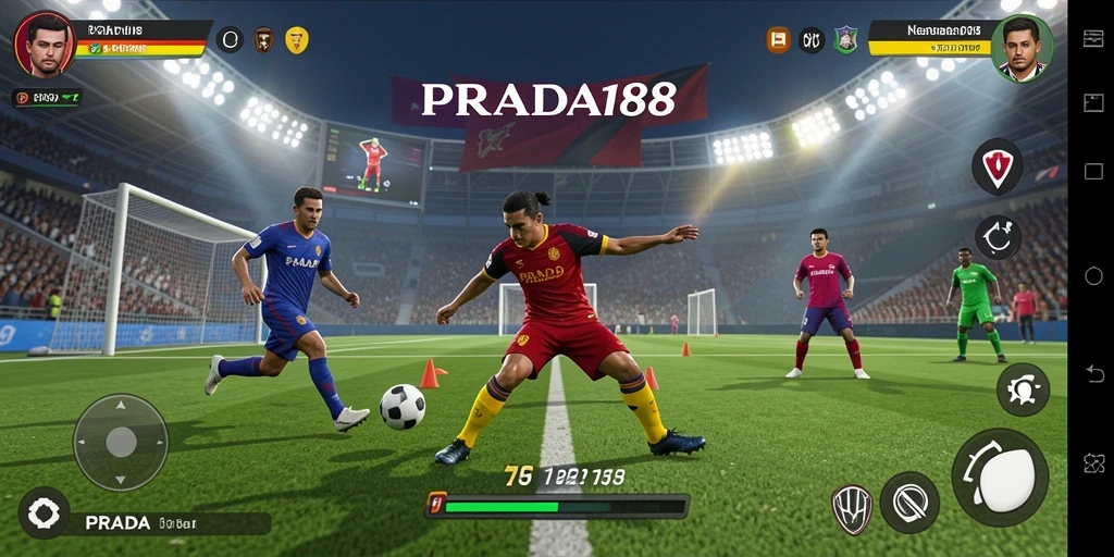Tampilan aksi seru dalam gameplay olahraga PRADA188.