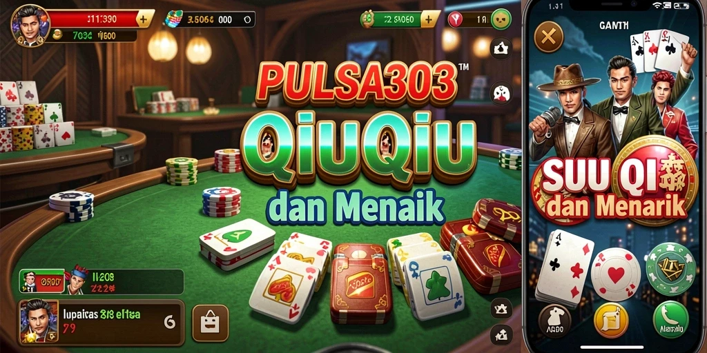 Tampilan gameplay QiuQiu PULSA303 yang menarik dan seru.