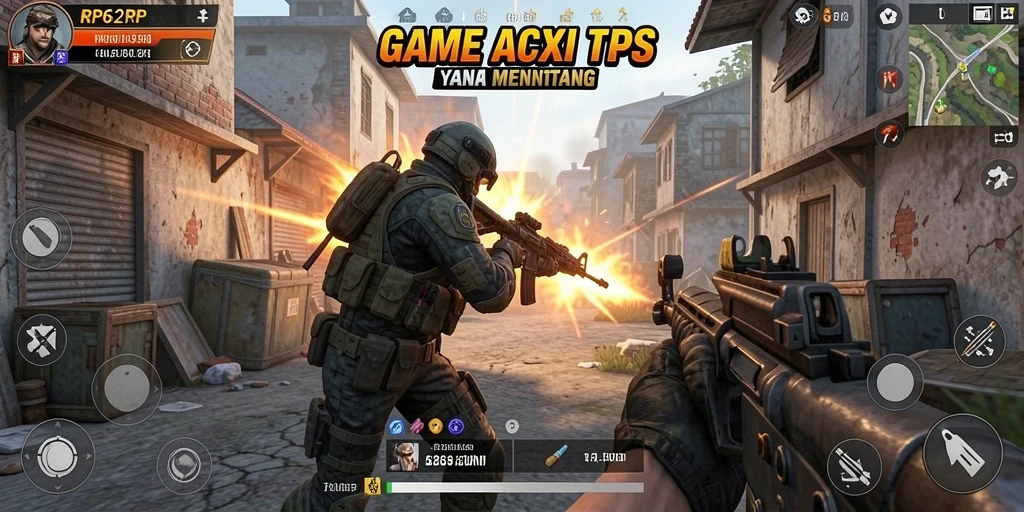 Tampilan gameplay seru dalam RP62RP dengan aksi mendebarkan.