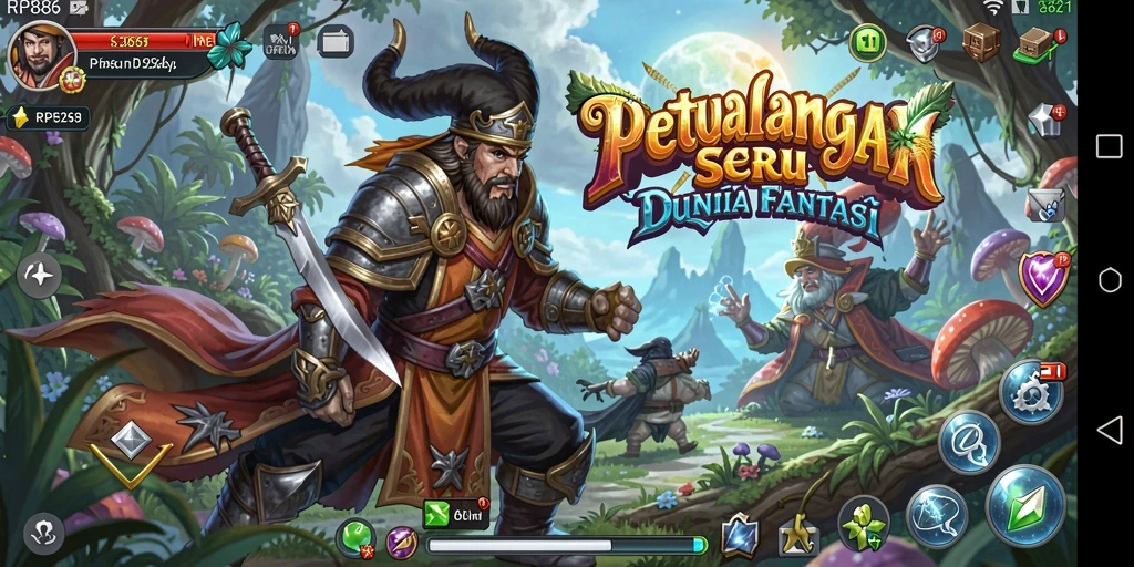Tampilan gameplay RP886 yang mendebarkan dan penuh aksi.