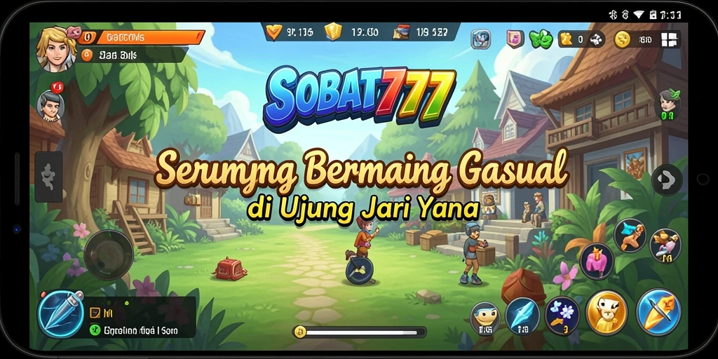 Tampilan gameplay seru dari SOBAT777 yang membuat ketagihan.