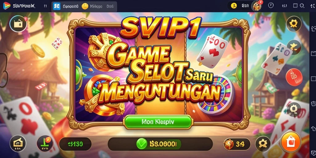 Tampilan gameplay seru di SVIP1 dengan mesin slot yang menarik.