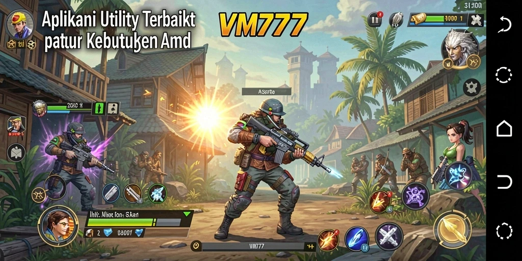Tampilan antarmuka VM777 yang modern dan fungsional.