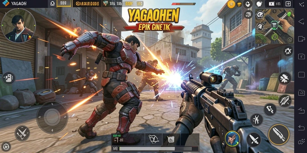 Tampilan seru dari gameplay intens YAGAOHEN.