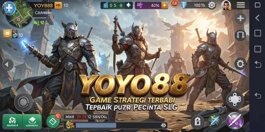 Tangkapan layar menunjukkan strategi pertempuran dalam YOYO88.