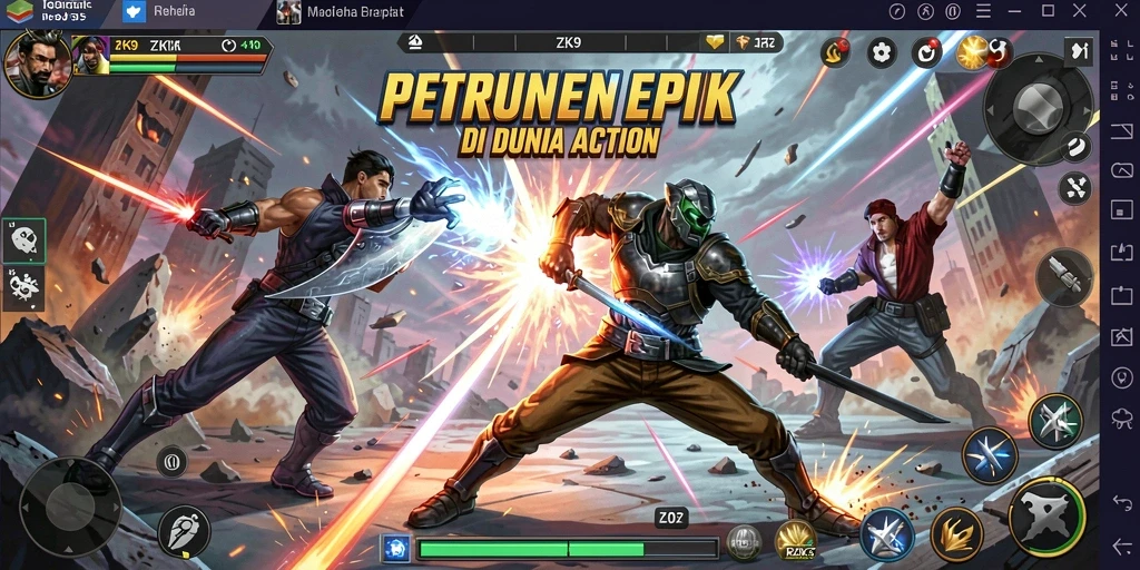 Gameplay ZK9 yang penuh aksi dan seru.